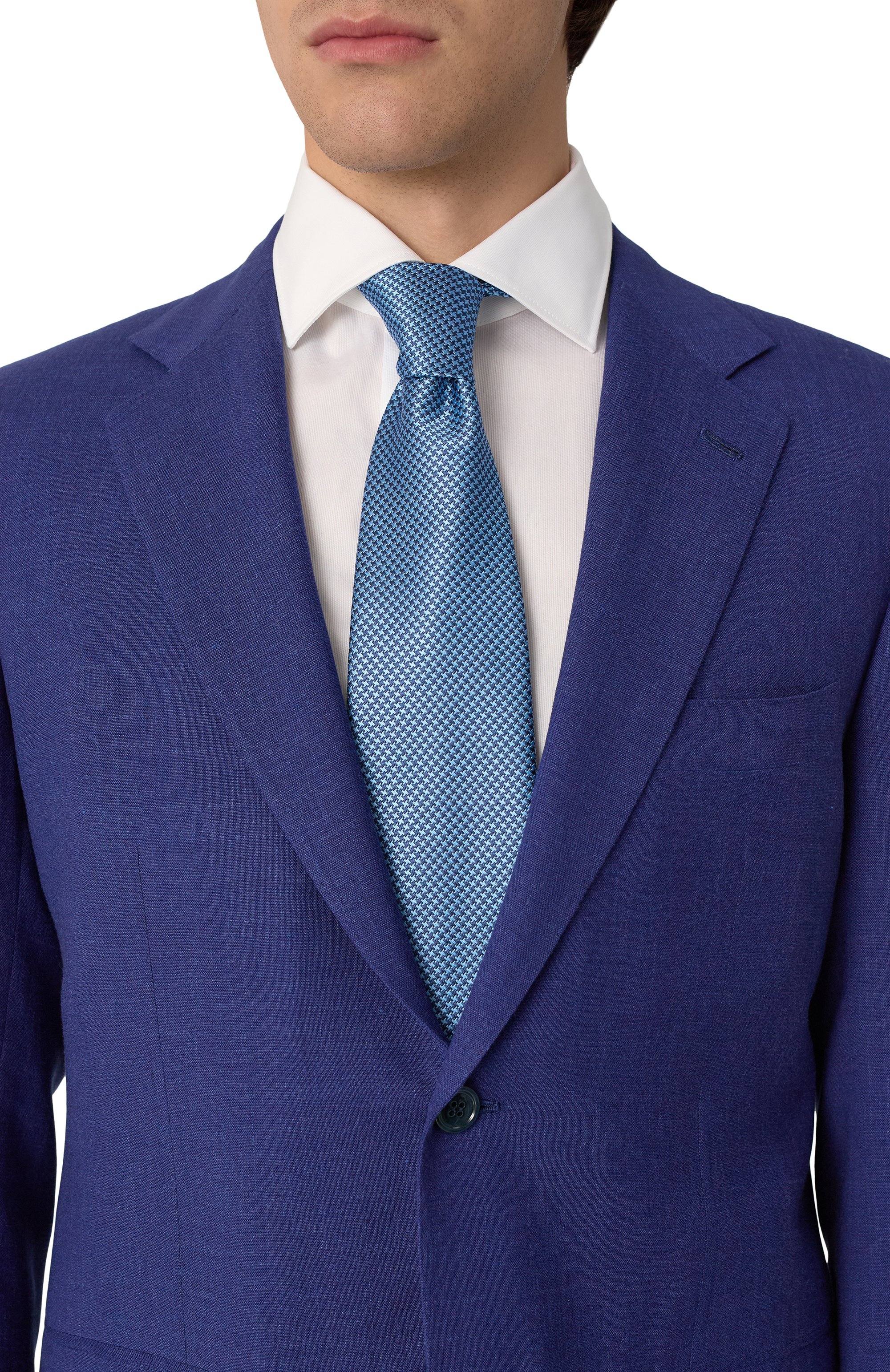 Шелковый галстук STEFANO RICCI голубого цвета по цене 34300 руб., арт. CCXL/56014, фото 2 Шелковый галстук STEFANO RICCI, арт. CCXL/56014, фото 2