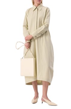 Женская сумка tangle JIL SANDER кремового цвета, арт. J07WG0023/P5354 | Фото 7 (Размер: medium; Материал сплава: Проставлено; Материал: Натуральная кожа; Драгоценные камни: Проставлено)