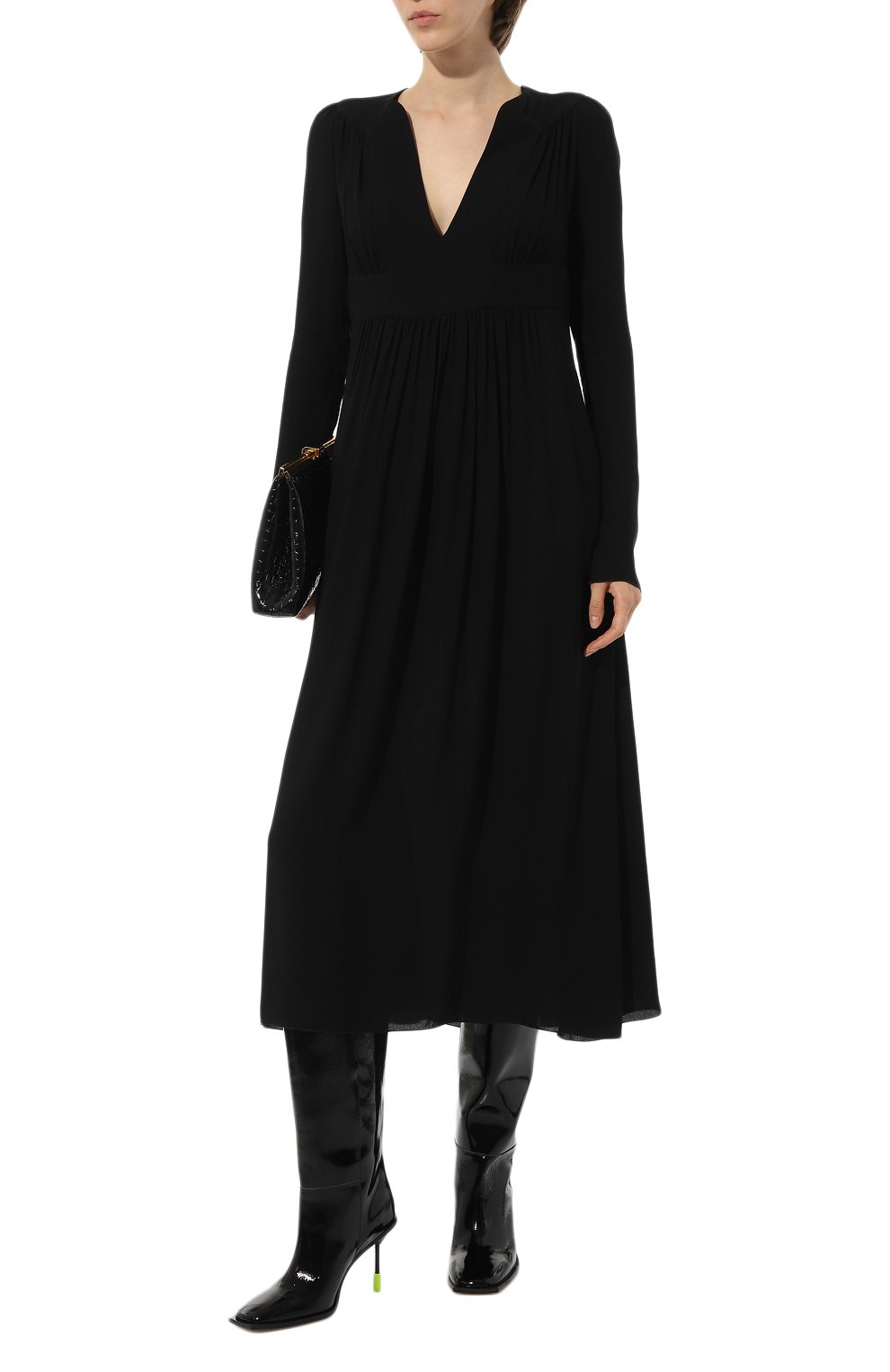 Кожаные сапоги MSGM черного цвета по цене 52900 руб., арт. 3541MDS111/479, фото 2 Кожаные сапоги MSGM, арт. 3541MDS111/479, фото 2