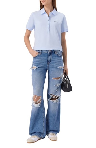 Хлопковое  поло AERONAUTICA MILITARE, арт. P01911DP00343, фото 2