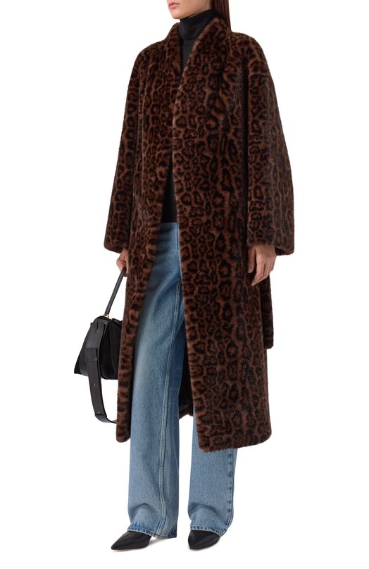 Шуба из экомеха Flashin FF26FGC Леопардовый  FF26FGC Фото 2