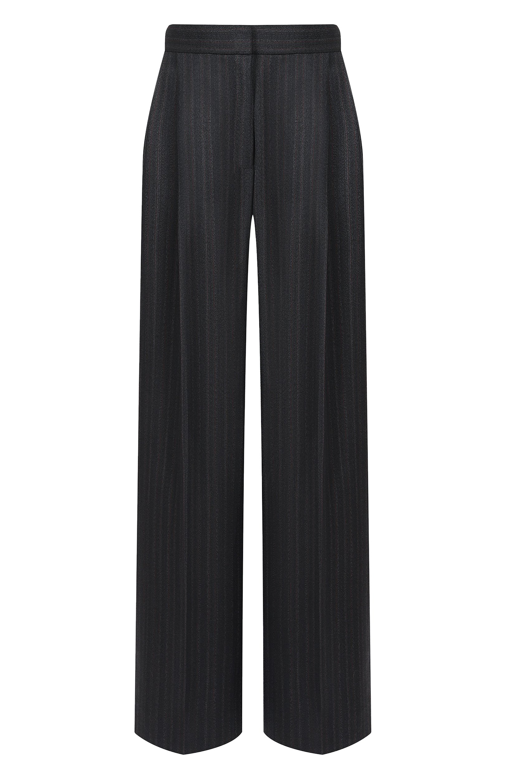 Шерстяные брюки JIL SANDER темно-синего цвета по цене 236000 руб., арт. J02KA0396/J40334, фото 1 Шерстяные брюки JIL SANDER, арт. J02KA0396/J40334, фото 1