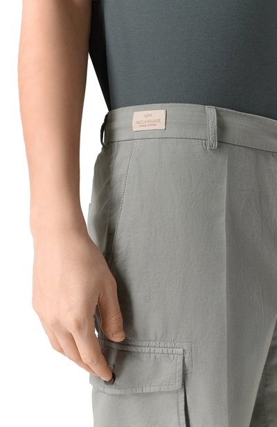 Шорты из хлопка и льна PAUL&SHARK, арт. 26414035, фото 5