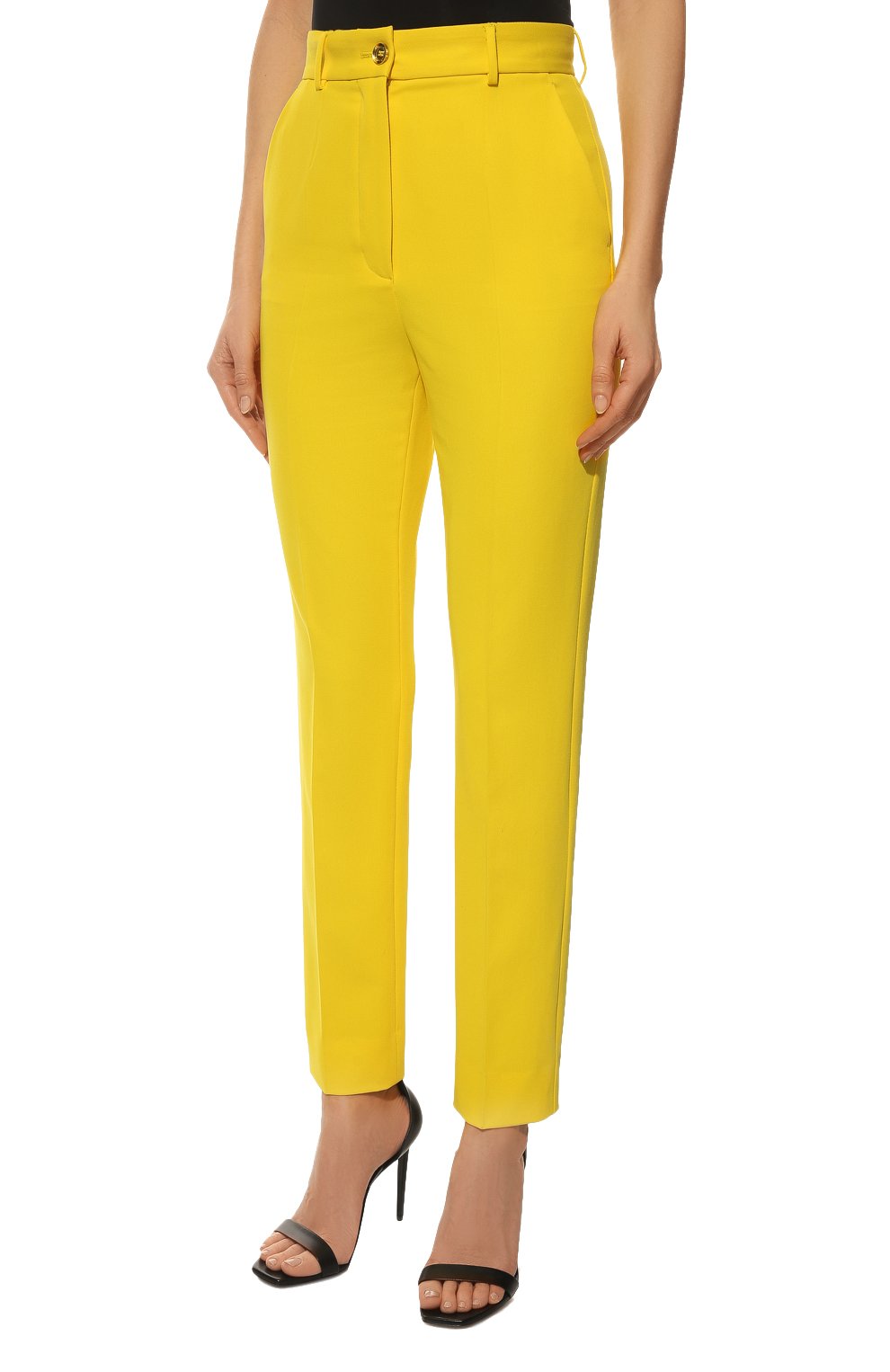 Брюки DOLCE & GABBANA желтого цвета по цене 89250 руб., арт. FTCCET/FUUA1, фото 3 Брюки DOLCE & GABBANA, арт. FTCCET/FUUA1, фото 3