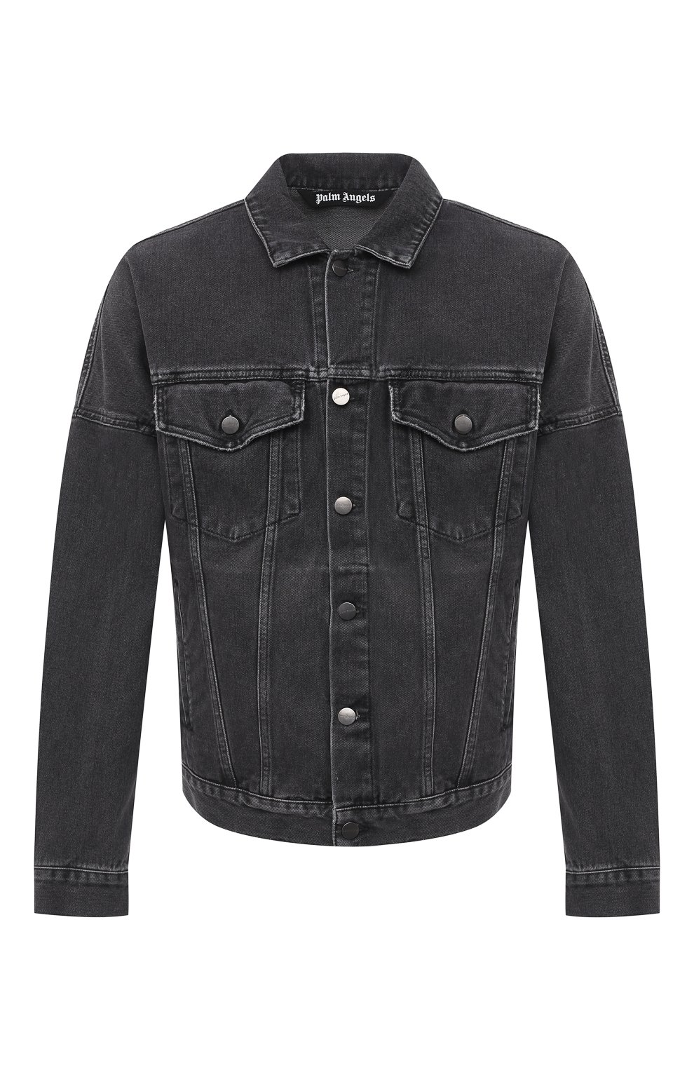Джинсовая куртка PALM ANGELS черного цвета по цене 62700 руб., арт. PMYE006E20DEN0021001, фото 1 Джинсовая куртка PALM ANGELS, арт. PMYE006E20DEN0021001, фото 1