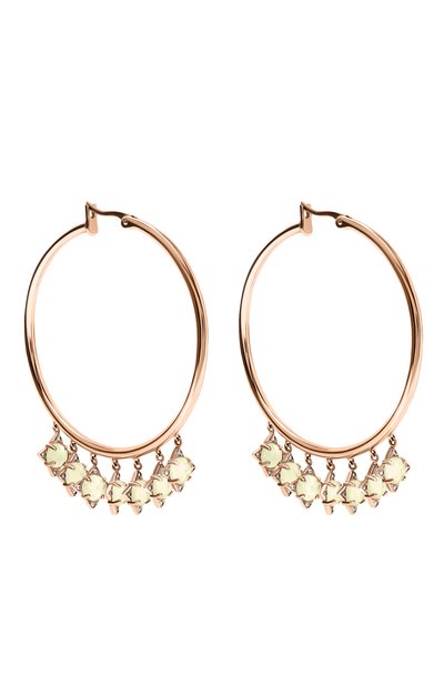 Серьги the rose MOONKA светло-зеленого цвета по цене 44900 руб., арт. tr-kon-prn, фото 3 Серьги the rose MOONKA, арт. tr-kon-prn, фото 3