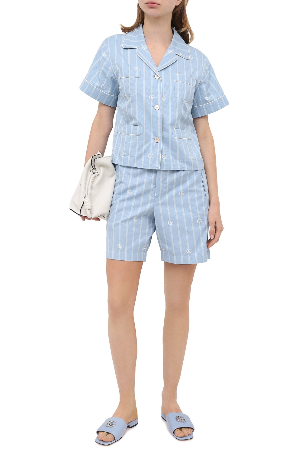 Хлопковые шорты GUCCI, арт. 619507/ZAEF1, фото 2
