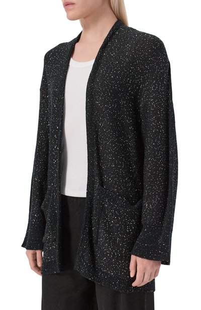 Кардиган с отделкой пайетками FREEAGE черного цвета по цене 38060 руб., арт. S26.CR109P.1889.900, фото 3 Кардиган с отделкой пайетками FREEAGE, арт. S26.CR109P.1889.900, фото 3
