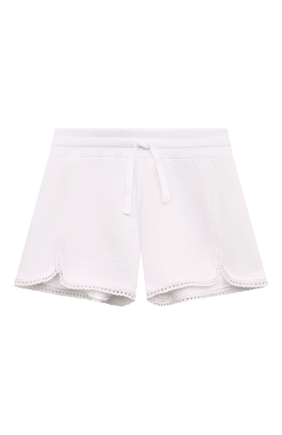 Хлопковые шорты DOLCE & GABBANA белого цвета по цене 24900 руб., арт. L5JQ0C/G7NX0, фото 1 Хлопковые шорты DOLCE & GABBANA, арт. L5JQ0C/G7NX0, фото 1