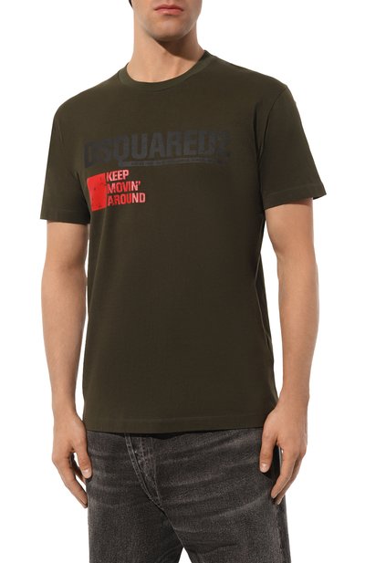 Хлопковая футболка DSQUARED2, арт. S71GD1462/S24662, фото 3