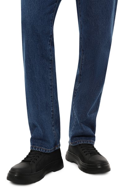 Комбинированные ботинки HUGO черного цвета по цене 20400 руб., арт. 50498570, фото 3 Комбинированные ботинки HUGO, арт. 50498570, фото 3