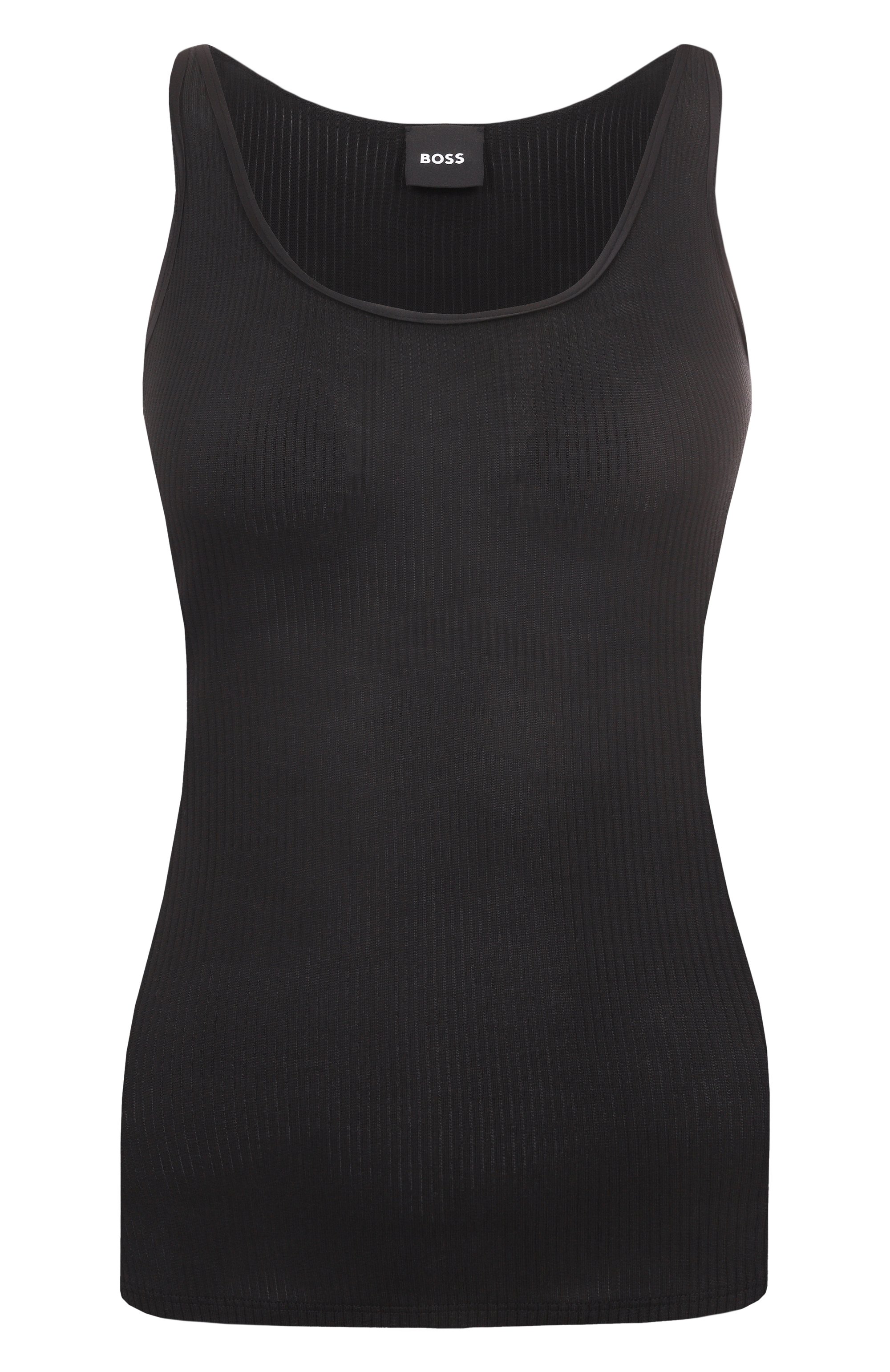 Майка из лиоцелла BOSS черного цвета по цене 9560 руб., арт. 50537597, фото 1 Майка из лиоцелла BOSS, арт. 50537597, фото 1