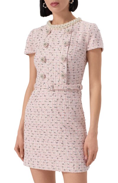 Твидовое платье SELF-PORTRAIT, арт. SS25003SP, фото 3