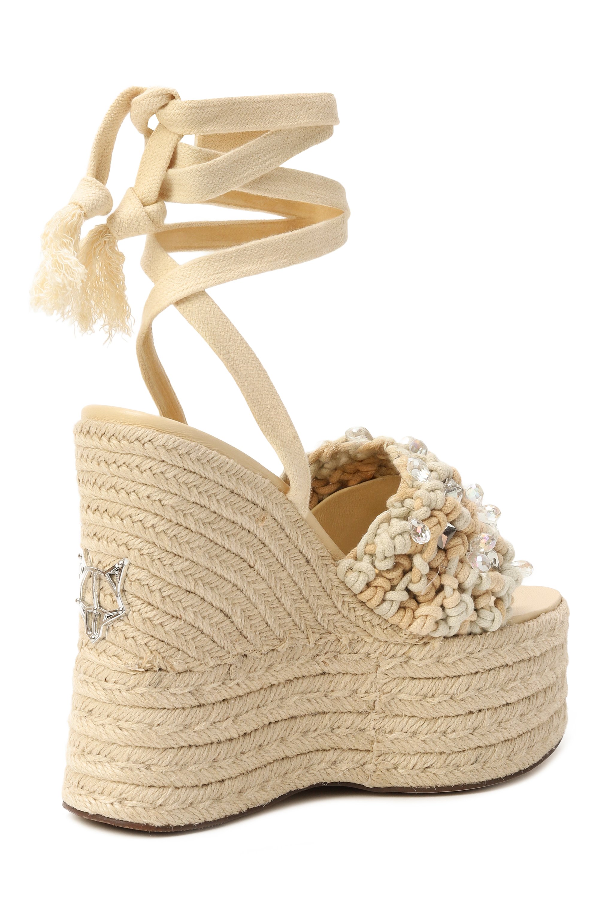 Текстильные босоножки peony NAKED WOLFE, арт. PE0NY/R0PE, фото 5