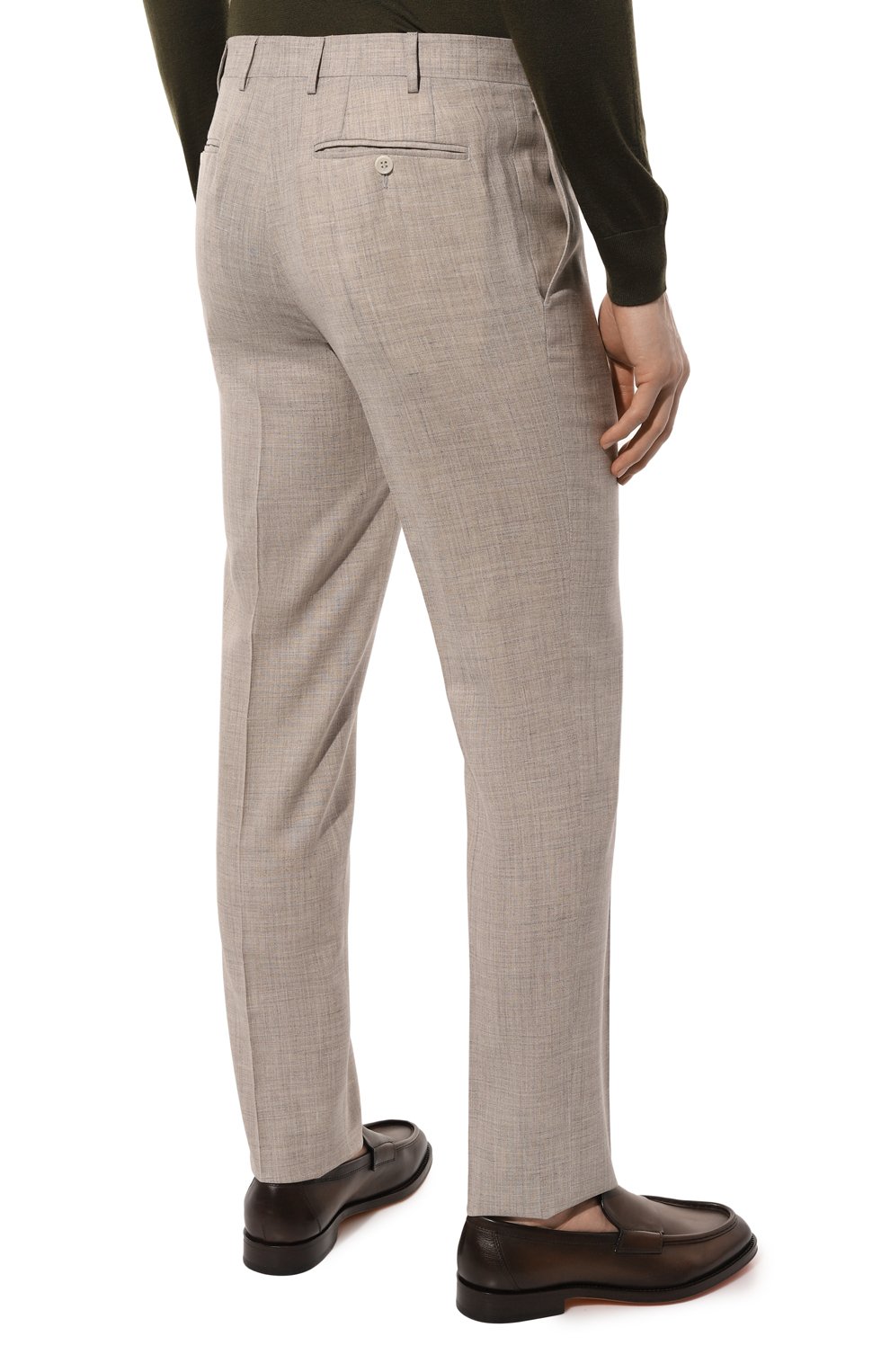 Брюки из шерсти и шелка CANALI, арт. 71019/AE00386, фото 4