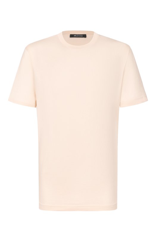 Хлопковая футболка Kiton UMM0746 Бежевый UMM0746