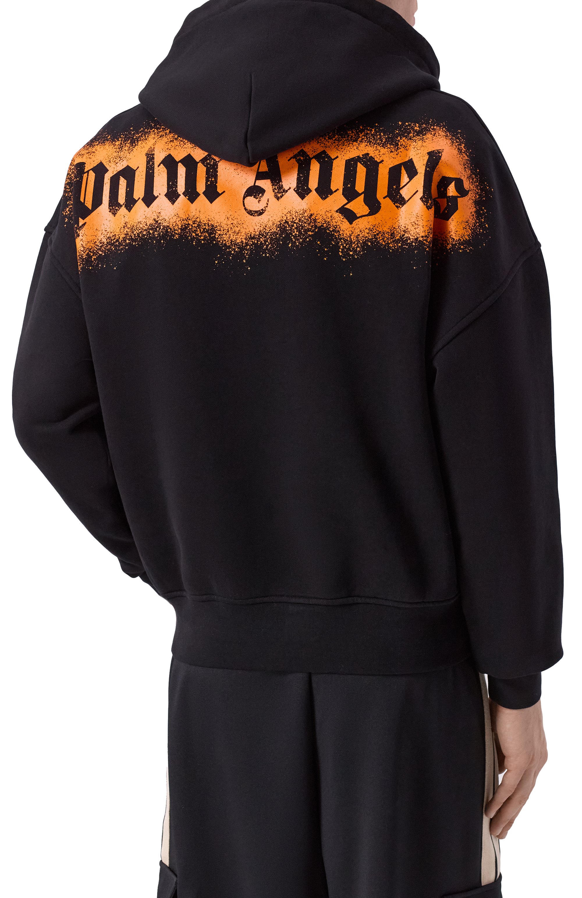 Хлопковое худи PALM ANGELS черного цвета по цене 42200 руб., арт. PMBB17EF25FLE005, фото 4 Хлопковое худи PALM ANGELS, арт. PMBB17EF25FLE005, фото 4