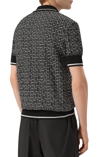 Поло из шерсти и льна BALMAIN, арт. EH1GB020/KI03, фото 4