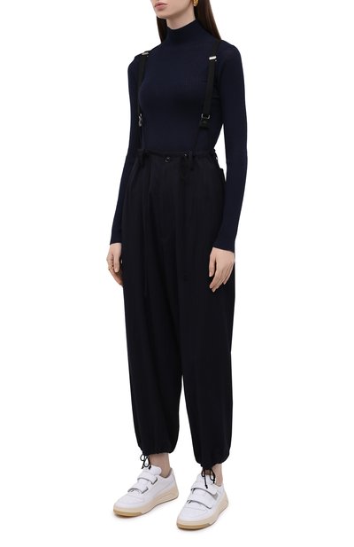 Брюки с подтяжками из шерсти и вискозы Y`S, арт. YX-P08-122, фото 3