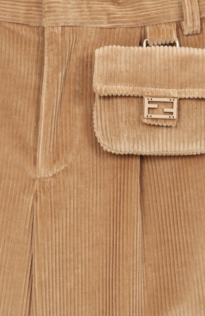 Вельветовые брюки FENDI бежевого цвета по цене 94400 руб., арт. JFF409/AY8T/8A-12+, фото 3 Вельветовые брюки FENDI, арт. JFF409/AY8T/8A-12+, фото 3