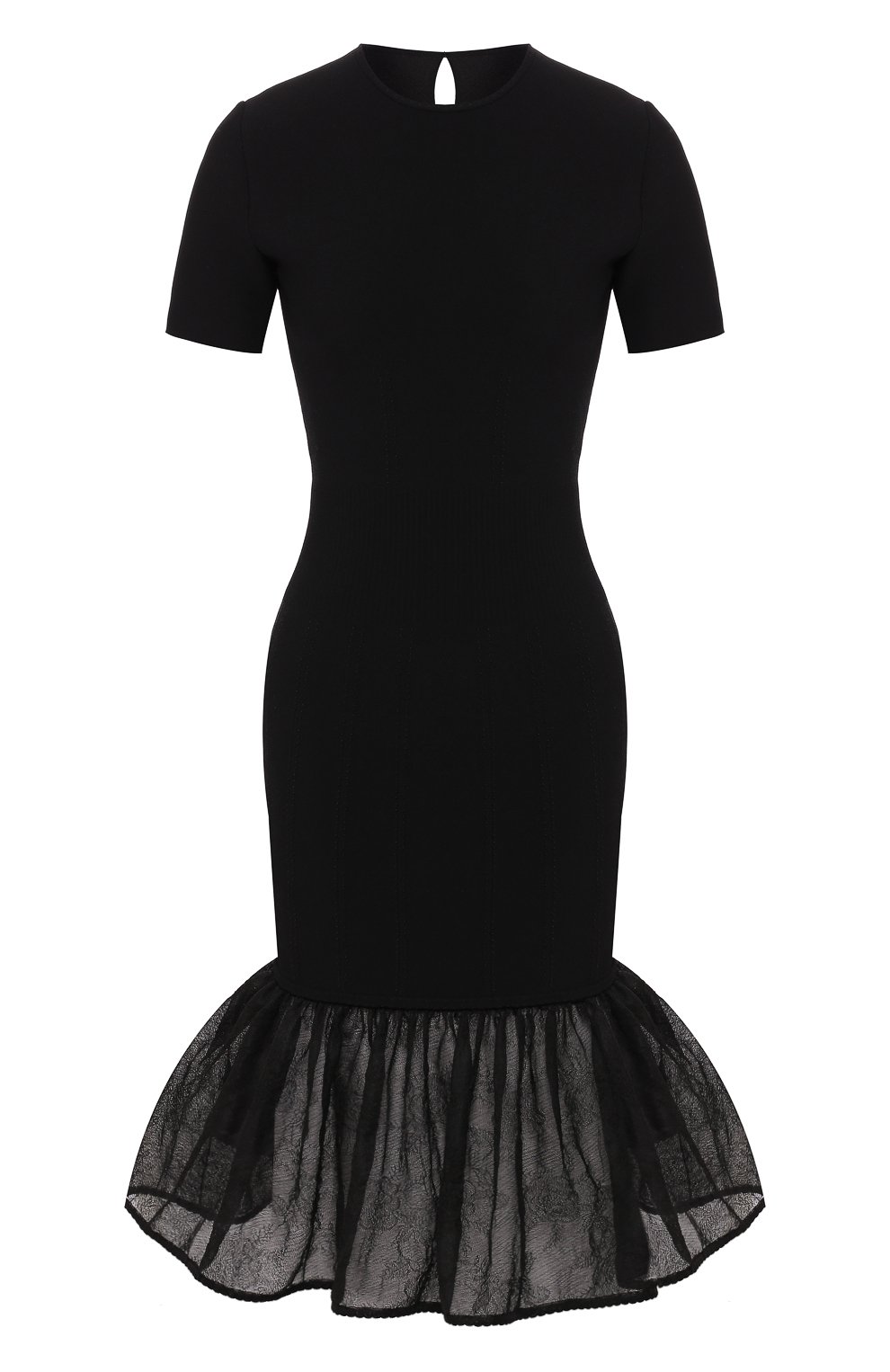 Платье из смеси шелка и вискозы ALEXANDER MCQUEEN, арт. 585208/Q1AD3, фото 1