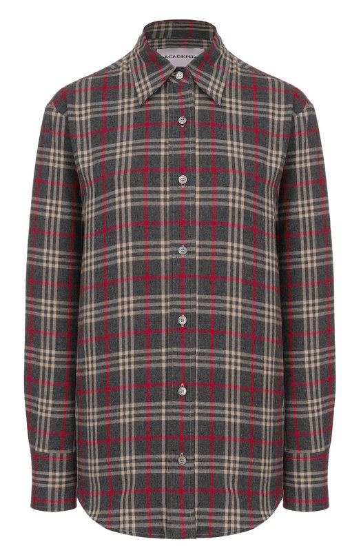 Хлопковая рубашка Academia SILVY/75DM2 Серый SILVY/75DM2