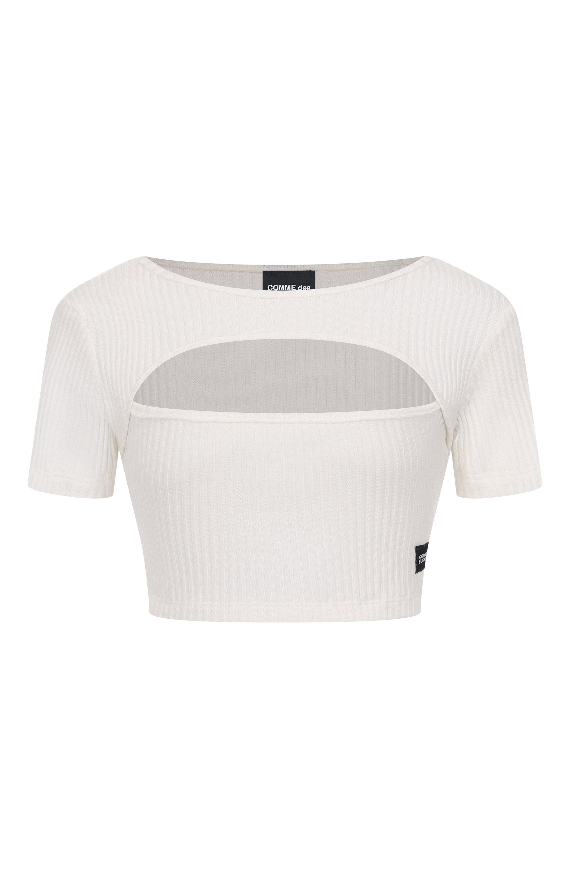 Футболка COMME DES FUCKDOWN белого цвета по цене 5525 руб., арт. CFABW01405, фото 1 Футболка COMME DES FUCKDOWN, арт. CFABW01405, фото 1