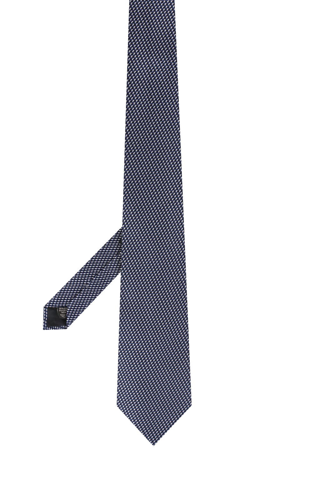 Шелковый галстук ZEGNA темно-синего цвета по цене 18350 руб., арт. Z3E34/1XW, фото 2 Шелковый галстук ZEGNA, арт. Z3E34/1XW, фото 2