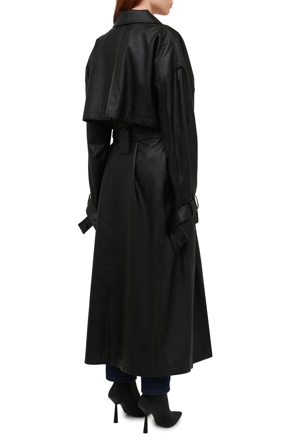 Тренч LESYANEBO черного цвета по цене 68000 руб., арт. FW21/H-621/VL/FT, фото 4 Тренч LESYANEBO, арт. FW21/H-621/VL/FT, фото 4