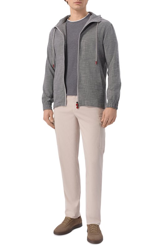 Хлопковая футболка Brunello Cucinelli M0B137427 Серый  M0B137427 Фото 2