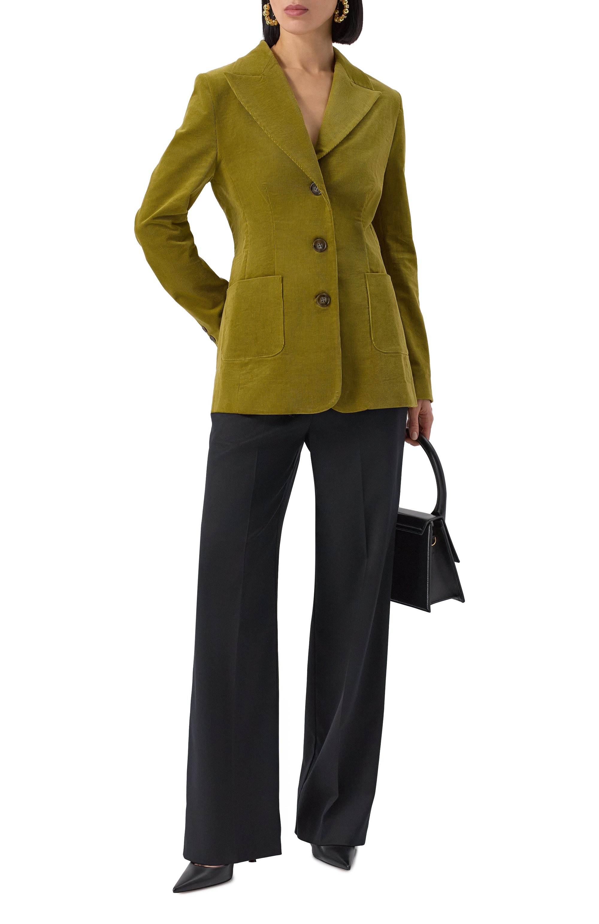 Вельветовый жакет BOTROIS хаки цвета по цене 37900 руб., арт. SKU46643304, фото 2 Вельветовый жакет BOTROIS, арт. SKU46643304, фото 2