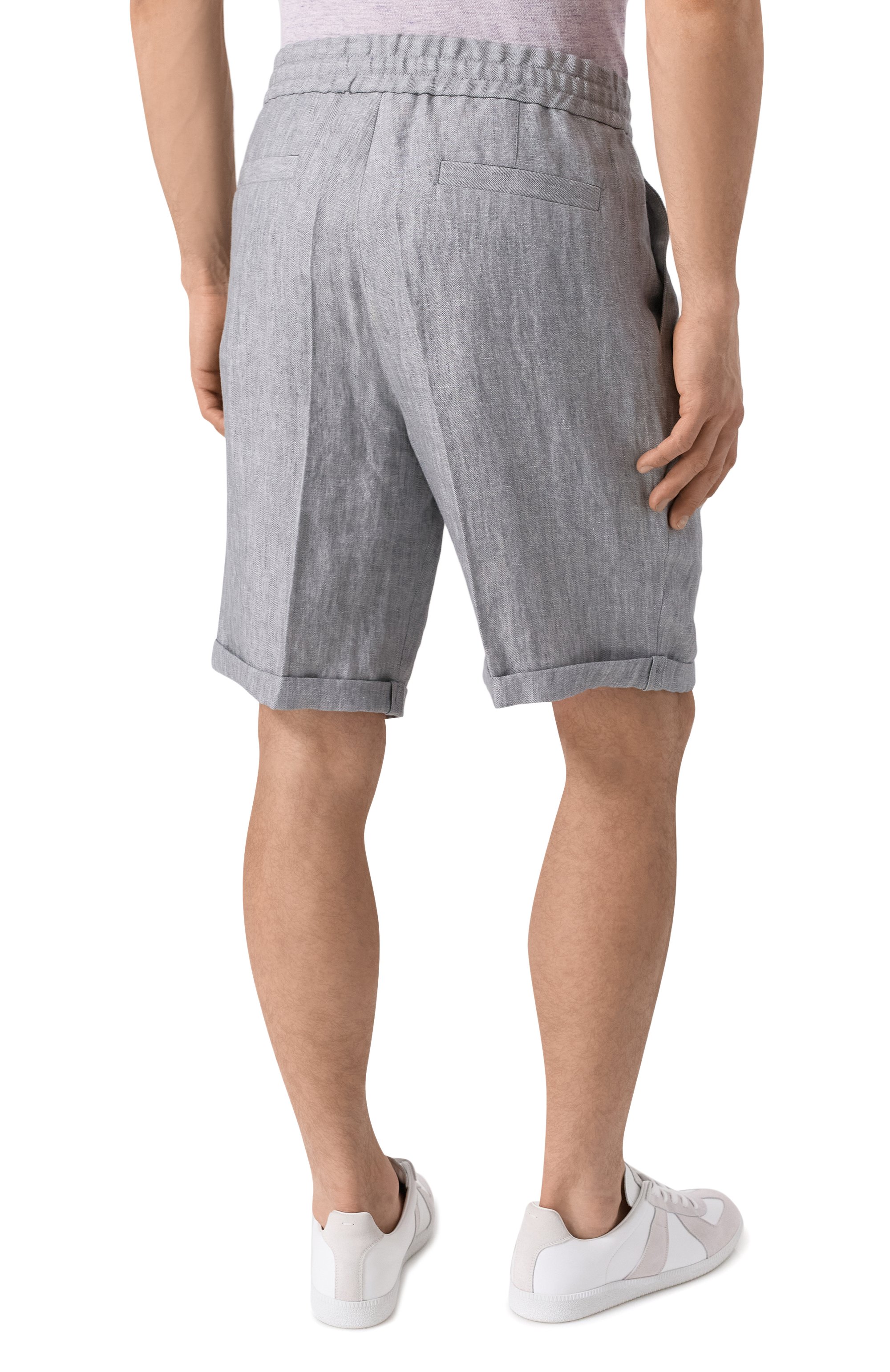 Льняные шорты BRUNELLO CUCINELLI, арт. MH250U0020, фото 4