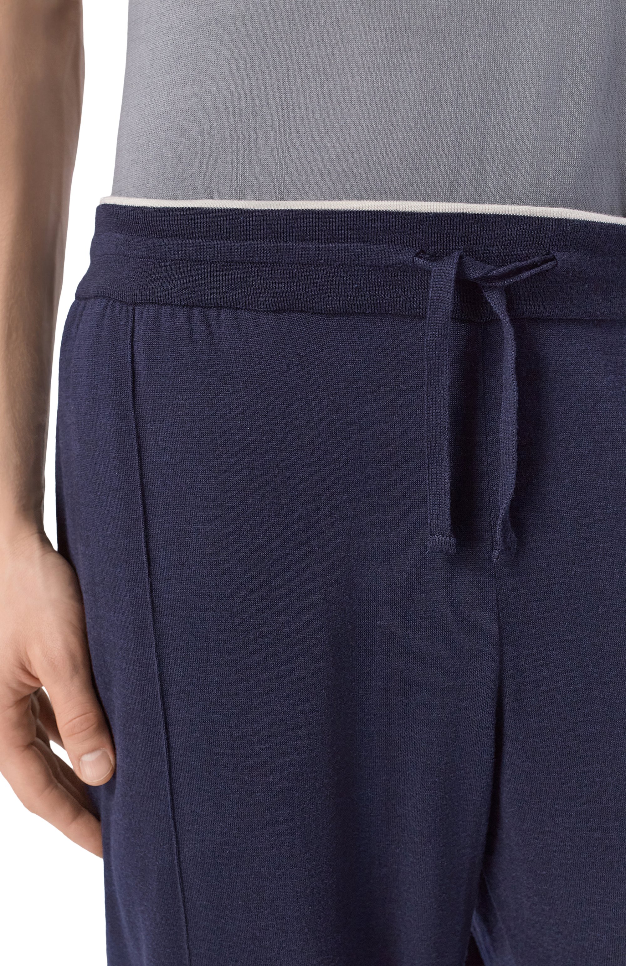 Брюки из шерсти и шелка PAUL&SHARK темно-синего цвета по цене 89850 руб., арт. 26411712, фото 5 Брюки из шерсти и шелка PAUL&SHARK, арт. 26411712, фото 5