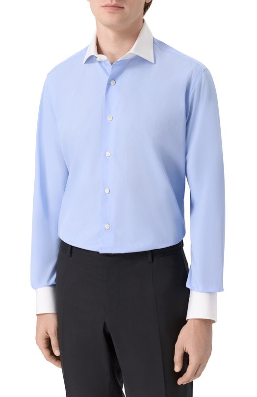 Хлопковая сорочка Alessandro Gherardi BP1-2G-7T/1X69 Синий  BP1-2G-7T/1X69 Фото 3