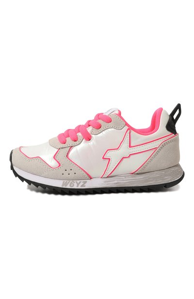 Кожаные кроссовки W6YZ розового цвета по цене 12800 руб., арт. 0012013567.35/27-34, фото 2 Кожаные кроссовки W6YZ, арт. 0012013567.35/27-34, фото 2