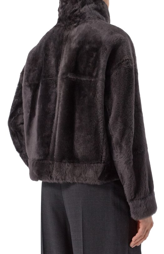 Дубленка из овчины Brunello Cucinelli MPMRA7775P Серый  MPMRA7775P Фото 4