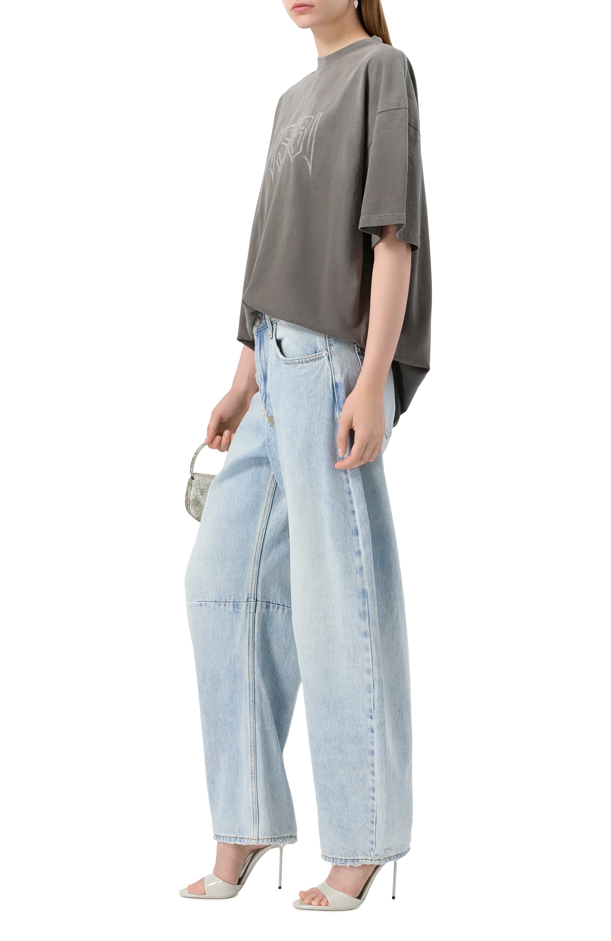 Лакированные мюли lidia 105 PARIS TEXAS светло-серого цвета по цене 72050 руб., арт. PX836/XVN01, фото 2 Лакированные мюли lidia 105 PARIS TEXAS, арт. PX836/XVN01, фото 2