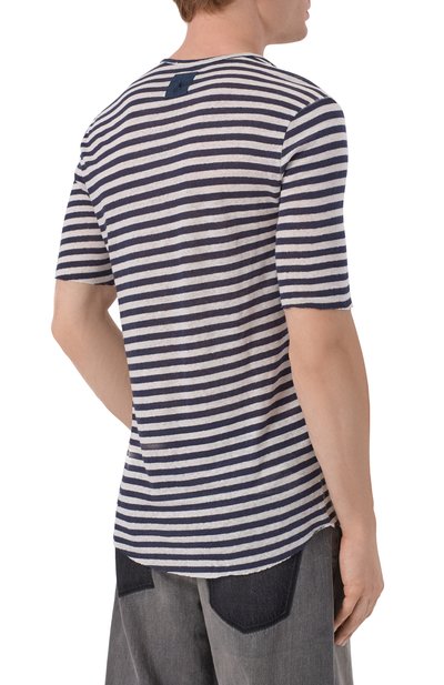 Льняная футболка HANNES ROETHER, арт. FA35RINE.2007, фото 4