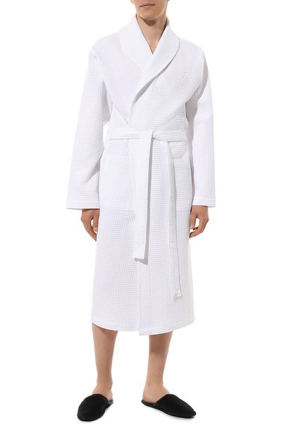 Халат waffle FRETTE белого цвета по цене 26400 руб., арт. FR6742 D2060 G02X, фото 2 Халат waffle FRETTE, арт. FR6742 D2060 G02X, фото 2