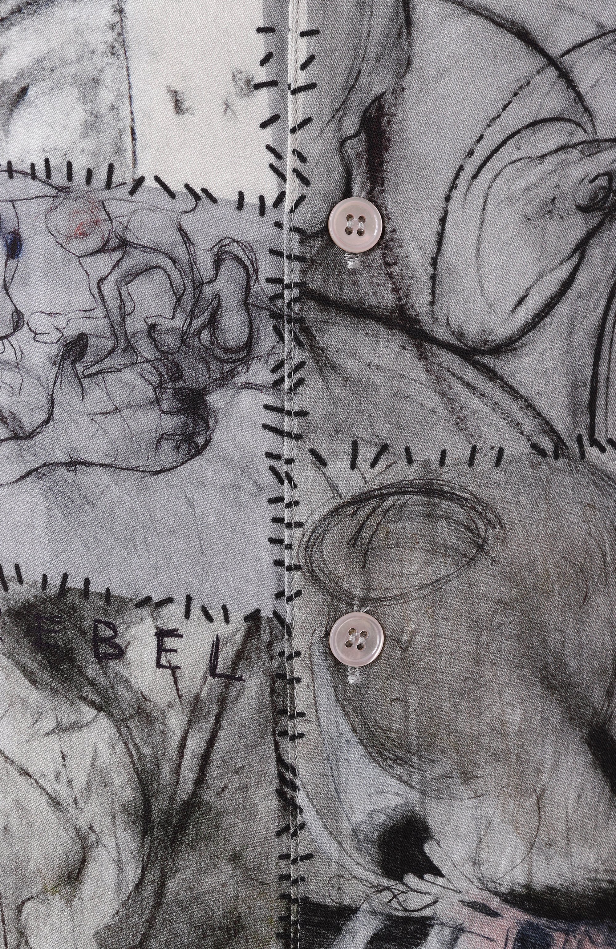 Рубашка из вискозы DOMREBEL, арт. M0NTAGE/CAMP C0LLAR, фото 6