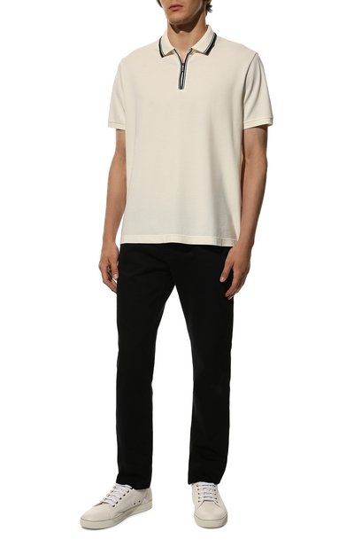 Хлопковое поло LORO PIANA кремового цвета по цене 68500 руб., арт. FAI0736, фото 2 Хлопковое поло LORO PIANA, арт. FAI0736, фото 2