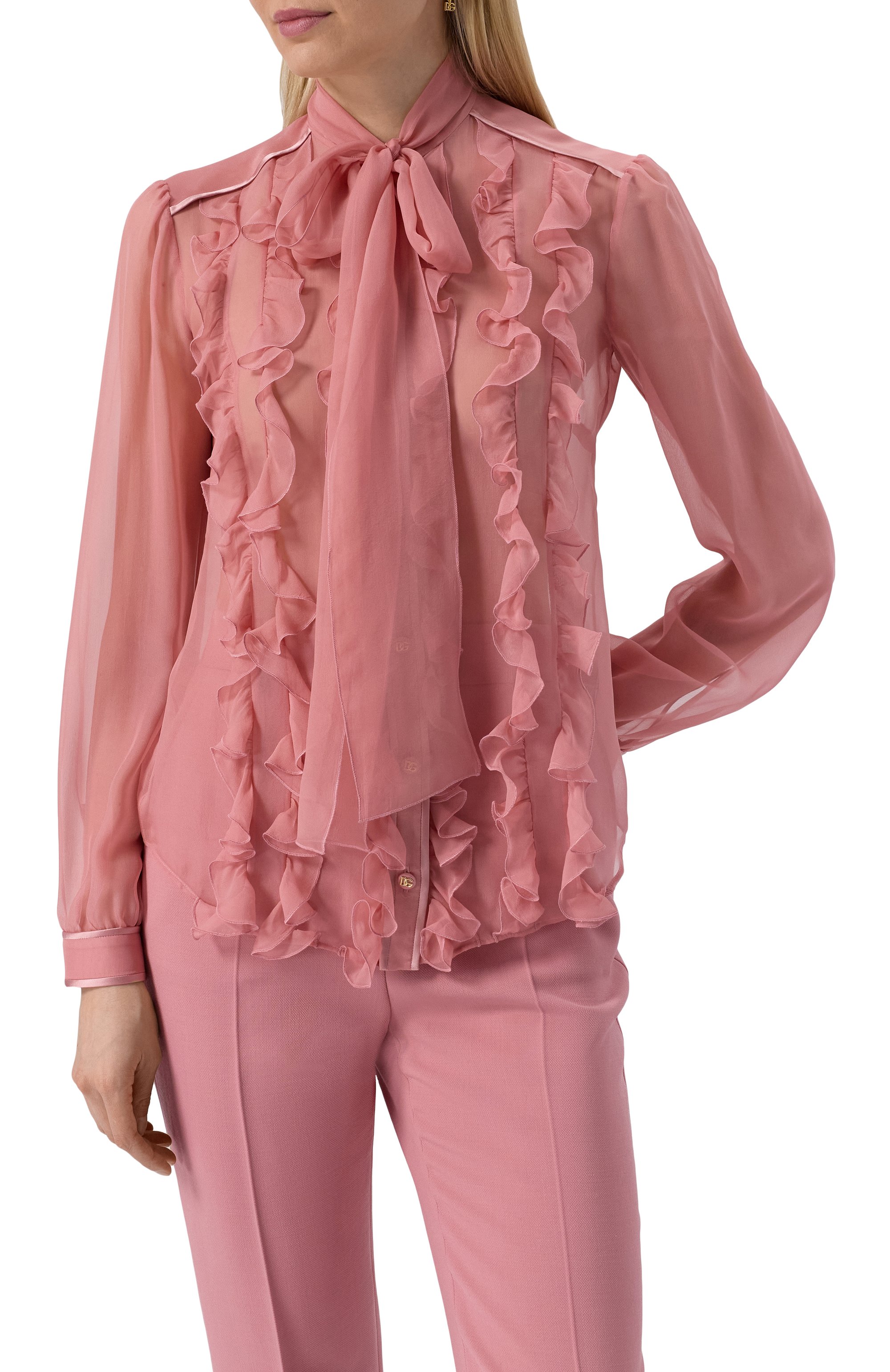 Шелковая блузка DOLCE & GABBANA, арт. F5T18T/FU1AT, фото 3