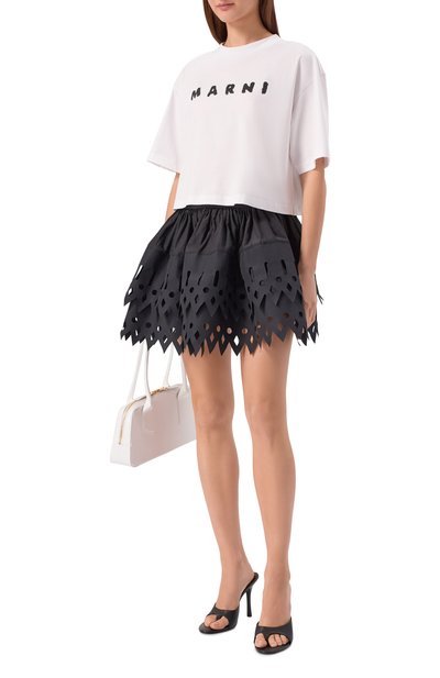 Женская хлопковая футболка MARNI, арт. THJE0333P5/USCX42