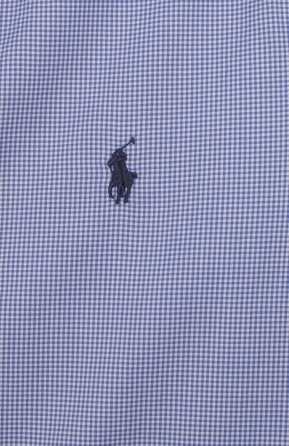 Хлопковая рубашка с воротником button down RALPH LAUREN голубого цвета по цене 8710 руб., арт. 351713548, фото 3 Хлопковая рубашка с воротником button down RALPH LAUREN, арт. 351713548, фото 3