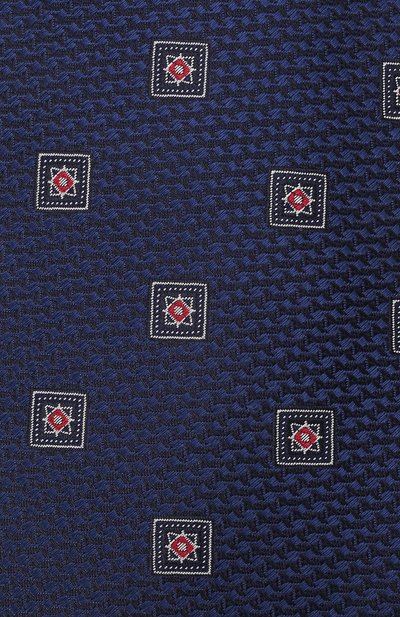 Шелковый галстук CANALI темно-синего цвета по цене 13250 руб., арт. 18/HJ03396, фото 4 Шелковый галстук CANALI, арт. 18/HJ03396, фото 4