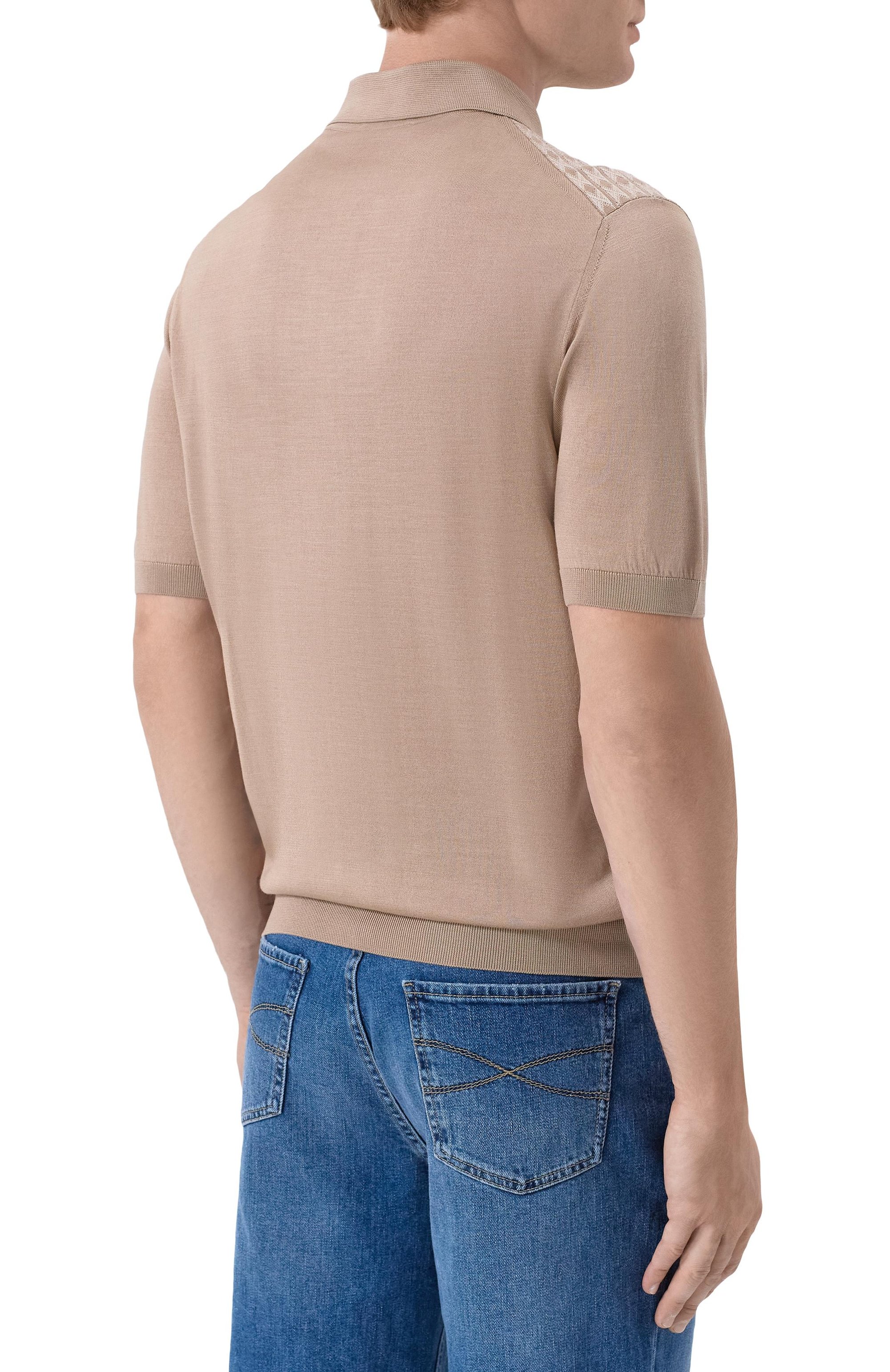 Поло из шелка и хлопка STEFANO RICCI, арт. K212038P31/F26194_001, фото 4