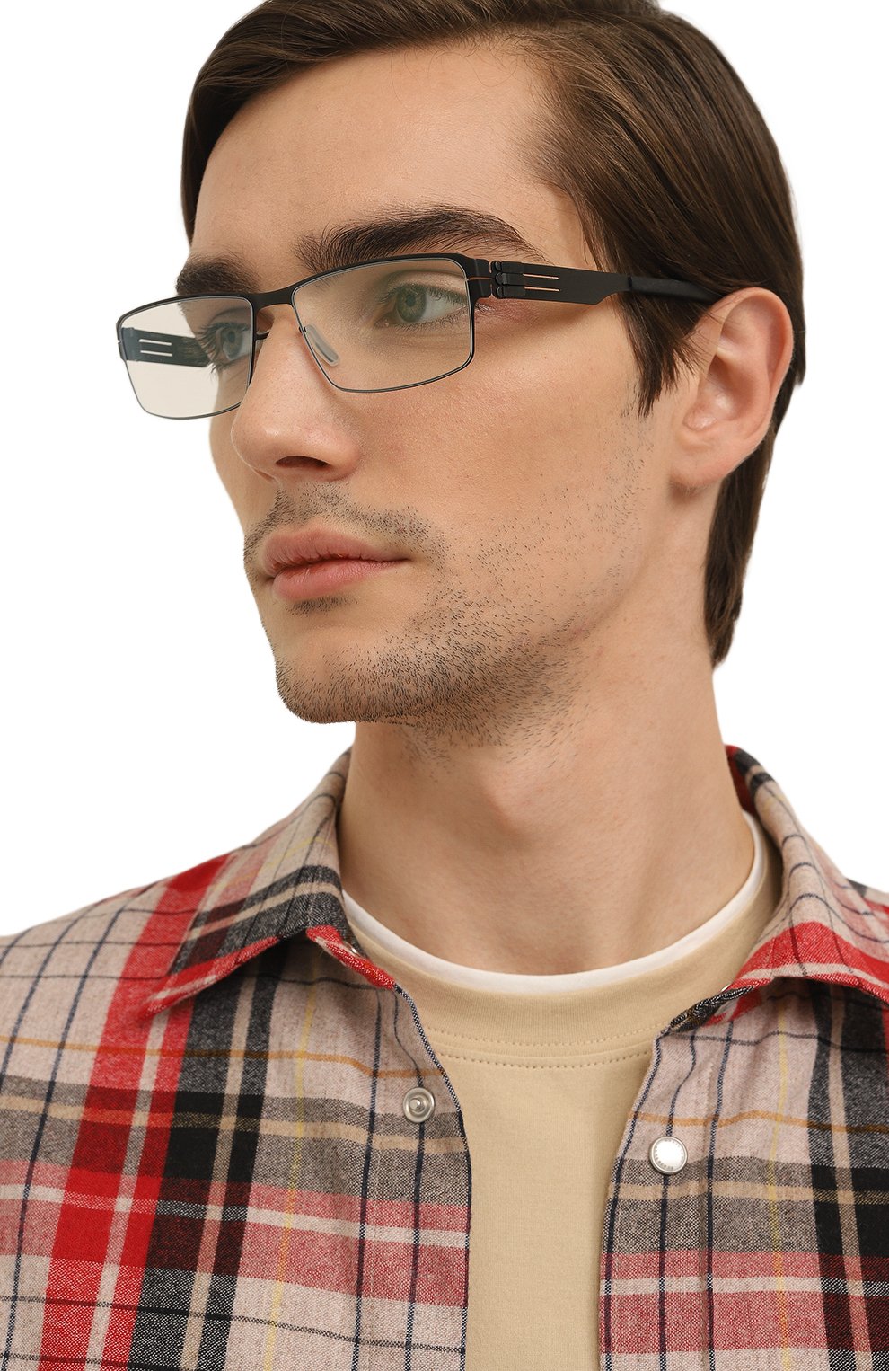 Оправа IC! BERLIN коричневого цвета по цене 46900 руб., арт. IB-JURGEN H TEAK BLACK RXCLEAR FLEX, фото 2 Оправа IC! BERLIN, арт. IB-JURGEN H TEAK BLACK RXCLEAR FLEX, фото 2