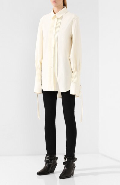 Хлопковая блузка ANN DEMEULEMEESTER, арт. 1902-2002-P-127-005, фото 3