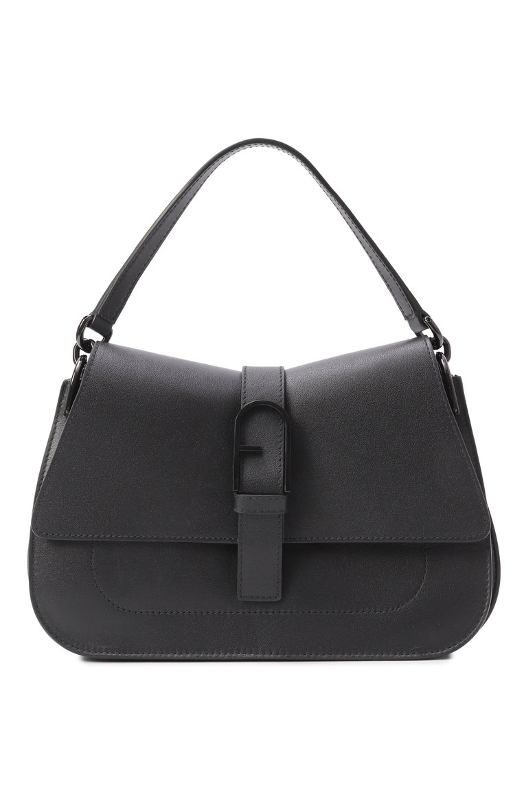 Женская сумка furla flow medium FURLA черного цвета, арт. WB00996/BX2045 | Фото 1 (Материал: Натуральная кожа; Размер: medium; Ремень/цепочка: На ремешке; Автоматизаци�я состава: Проставлено; Автоматизация ТО: Проставлено)