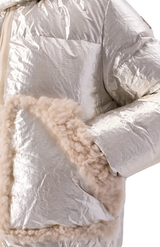 Пуховик Trevelin Moncler Grenoble 1A000-44-5975P Серебряный  1A000-44-5975P Фото 5